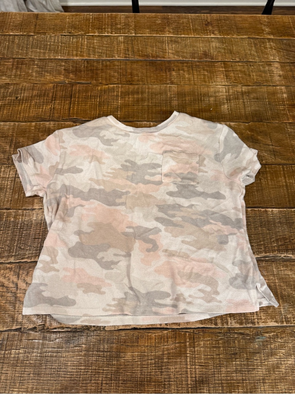 Kids' Camo Pocket Tee - Pink & Gray
